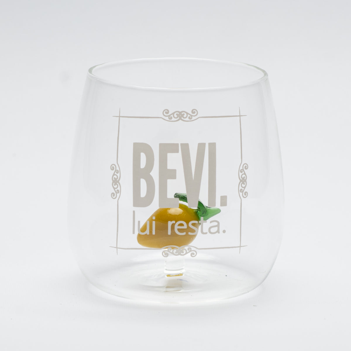 Set 4 Bicchieri Limòra Tumbler con Limone 3D e Frasi Divertenti