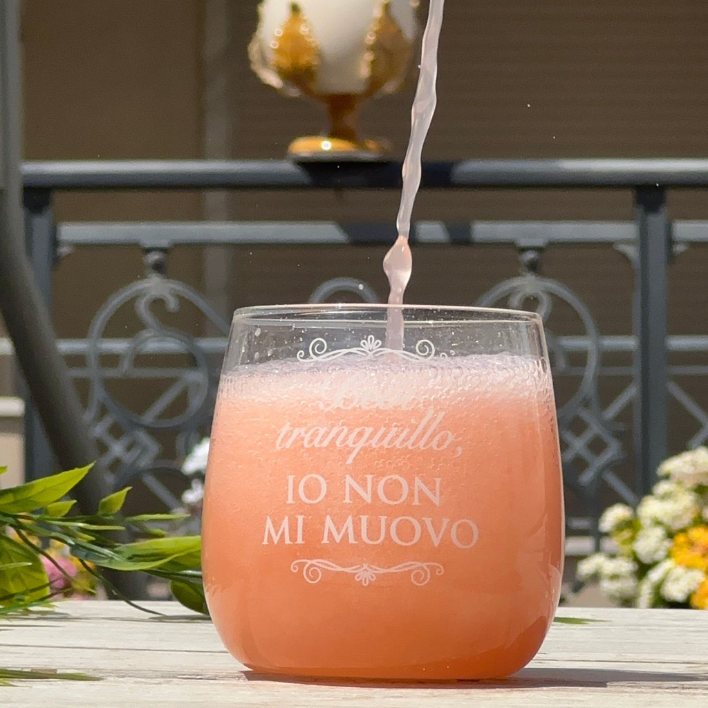 Set 4 Bicchieri Limòra Tumbler con Limone 3D e Frasi Divertenti