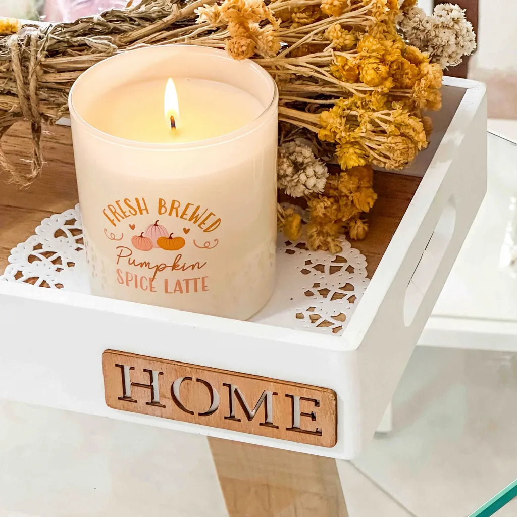 Vassoio Home – Legno Bianco con Manici Ergonomici