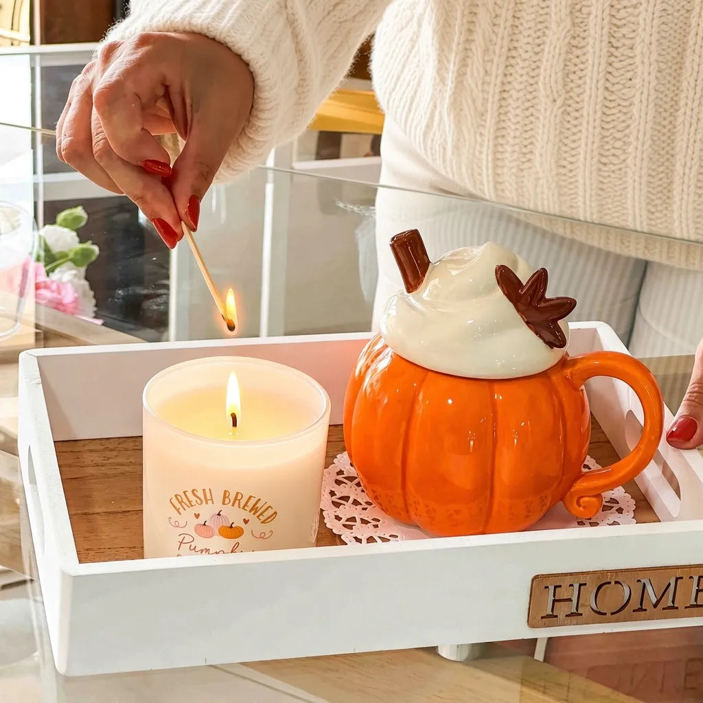 Vassoio Home – Legno Bianco con Manici Ergonomici
